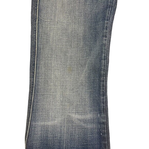 7 for all Mankind Boot Jeans  Women's Size 26  Lowrise 'A' Pocket w Rhinestones - Picture 8 of 15